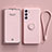 Ultra-thin Silicone Gel Soft Case Cover with Magnetic Finger Ring Stand for Oppo Reno6 Pro 5G India Pink