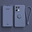 Ultra-thin Silicone Gel Soft Case Cover with Magnetic Finger Ring Stand for Oppo Reno9 Pro+ Plus 5G Lavender Gray