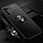 Ultra-thin Silicone Gel Soft Case Cover with Magnetic Finger Ring Stand for Realme Narzo 30 Pro 5G Black