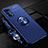 Ultra-thin Silicone Gel Soft Case Cover with Magnetic Finger Ring Stand for Realme Narzo 30 Pro 5G Blue