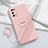 Ultra-thin Silicone Gel Soft Case Cover with Magnetic Finger Ring Stand for Realme V15 5G