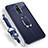 Ultra-thin Silicone Gel Soft Case Cover with Magnetic Finger Ring Stand for Samsung Galaxy A6 Plus (2018) Blue