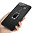 Ultra-thin Silicone Gel Soft Case Cover with Magnetic Finger Ring Stand for Samsung Galaxy C9 Pro C9000