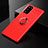 Ultra-thin Silicone Gel Soft Case Cover with Magnetic Finger Ring Stand for Samsung Galaxy S20 FE 4G