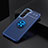 Ultra-thin Silicone Gel Soft Case Cover with Magnetic Finger Ring Stand for Samsung Galaxy S24 5G