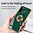 Ultra-thin Silicone Gel Soft Case Cover with Magnetic Finger Ring Stand for Sony Xperia 10 III SO-52B