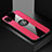 Ultra-thin Silicone Gel Soft Case Cover with Magnetic Finger Ring Stand for Xiaomi Mi 10 Lite Hot Pink