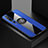 Ultra-thin Silicone Gel Soft Case Cover with Magnetic Finger Ring Stand for Xiaomi Mi 10 Pro Blue