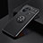 Ultra-thin Silicone Gel Soft Case Cover with Magnetic Finger Ring Stand for Xiaomi Mi 11 Pro 5G Black