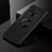 Ultra-thin Silicone Gel Soft Case Cover with Magnetic Finger Ring Stand for Xiaomi POCO C3 Black