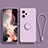 Ultra-thin Silicone Gel Soft Case Cover with Magnetic Finger Ring Stand for Xiaomi Poco X5 5G Clove Purple