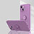 Ultra-thin Silicone Gel Soft Case Cover with Magnetic Finger Ring Stand G01 for Apple iPhone 15