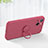 Ultra-thin Silicone Gel Soft Case Cover with Magnetic Finger Ring Stand G02 for Apple iPhone 15