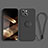 Ultra-thin Silicone Gel Soft Case Cover with Magnetic Finger Ring Stand G02 for Apple iPhone 15