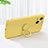 Ultra-thin Silicone Gel Soft Case Cover with Magnetic Finger Ring Stand G02 for Apple iPhone 15 Plus