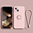 Ultra-thin Silicone Gel Soft Case Cover with Magnetic Finger Ring Stand G02 for Apple iPhone 15 Plus