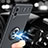 Ultra-thin Silicone Gel Soft Case Cover with Magnetic Finger Ring Stand JM1 for Samsung Galaxy A02