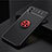 Ultra-thin Silicone Gel Soft Case Cover with Magnetic Finger Ring Stand JM1 for Samsung Galaxy A02