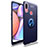 Ultra-thin Silicone Gel Soft Case Cover with Magnetic Finger Ring Stand JM1 for Samsung Galaxy A10s Blue