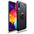 Ultra-thin Silicone Gel Soft Case Cover with Magnetic Finger Ring Stand JM1 for Samsung Galaxy A50 Black