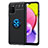 Ultra-thin Silicone Gel Soft Case Cover with Magnetic Finger Ring Stand JM1 for Samsung Galaxy M02s