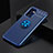 Ultra-thin Silicone Gel Soft Case Cover with Magnetic Finger Ring Stand JM2 for OnePlus Nord CE 2 5G