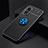 Ultra-thin Silicone Gel Soft Case Cover with Magnetic Finger Ring Stand JM2 for Oppo A1 Pro 5G Blue and Black