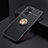 Ultra-thin Silicone Gel Soft Case Cover with Magnetic Finger Ring Stand JM2 for Oppo A96 5G