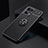 Ultra-thin Silicone Gel Soft Case Cover with Magnetic Finger Ring Stand JM2 for Oppo F21 Pro 4G