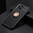 Ultra-thin Silicone Gel Soft Case Cover with Magnetic Finger Ring Stand JM2 for Oppo Find X3 5G