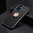 Ultra-thin Silicone Gel Soft Case Cover with Magnetic Finger Ring Stand JM2 for Oppo Find X5 Lite 5G