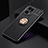 Ultra-thin Silicone Gel Soft Case Cover with Magnetic Finger Ring Stand JM2 for Oppo Find X5 Pro 5G