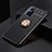 Ultra-thin Silicone Gel Soft Case Cover with Magnetic Finger Ring Stand JM2 for Oppo K10 4G