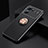 Ultra-thin Silicone Gel Soft Case Cover with Magnetic Finger Ring Stand JM2 for Oppo K10 5G