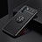 Ultra-thin Silicone Gel Soft Case Cover with Magnetic Finger Ring Stand JM2 for Oppo K9 Pro 5G Black