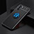 Ultra-thin Silicone Gel Soft Case Cover with Magnetic Finger Ring Stand JM2 for Oppo K9 Pro 5G Blue and Black