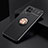 Ultra-thin Silicone Gel Soft Case Cover with Magnetic Finger Ring Stand JM2 for Oppo K9X 5G