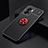 Ultra-thin Silicone Gel Soft Case Cover with Magnetic Finger Ring Stand JM2 for Realme V23 5G