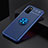 Ultra-thin Silicone Gel Soft Case Cover with Magnetic Finger Ring Stand JM2 for Samsung Galaxy A02s