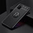 Ultra-thin Silicone Gel Soft Case Cover with Magnetic Finger Ring Stand JM2 for Samsung Galaxy A02s