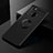 Ultra-thin Silicone Gel Soft Case Cover with Magnetic Finger Ring Stand JM2 for Samsung Galaxy A21