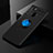 Ultra-thin Silicone Gel Soft Case Cover with Magnetic Finger Ring Stand JM2 for Samsung Galaxy A21