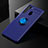 Ultra-thin Silicone Gel Soft Case Cover with Magnetic Finger Ring Stand JM2 for Samsung Galaxy A21