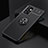 Ultra-thin Silicone Gel Soft Case Cover with Magnetic Finger Ring Stand JM2 for Samsung Galaxy A52 4G