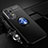 Ultra-thin Silicone Gel Soft Case Cover with Magnetic Finger Ring Stand JM3 for Samsung Galaxy A32 4G