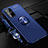 Ultra-thin Silicone Gel Soft Case Cover with Magnetic Finger Ring Stand JM3 for Samsung Galaxy S20 Plus