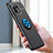 Ultra-thin Silicone Gel Soft Case Cover with Magnetic Finger Ring Stand K01 for Xiaomi Mi 11 5G