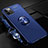 Ultra-thin Silicone Gel Soft Case Cover with Magnetic Finger Ring Stand N03 for Apple iPhone 12 Pro