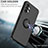 Ultra-thin Silicone Gel Soft Case Cover with Magnetic Finger Ring Stand QW1 for Samsung Galaxy A13 4G