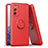 Ultra-thin Silicone Gel Soft Case Cover with Magnetic Finger Ring Stand QW1 for Samsung Galaxy S20 FE (2022) 5G Red